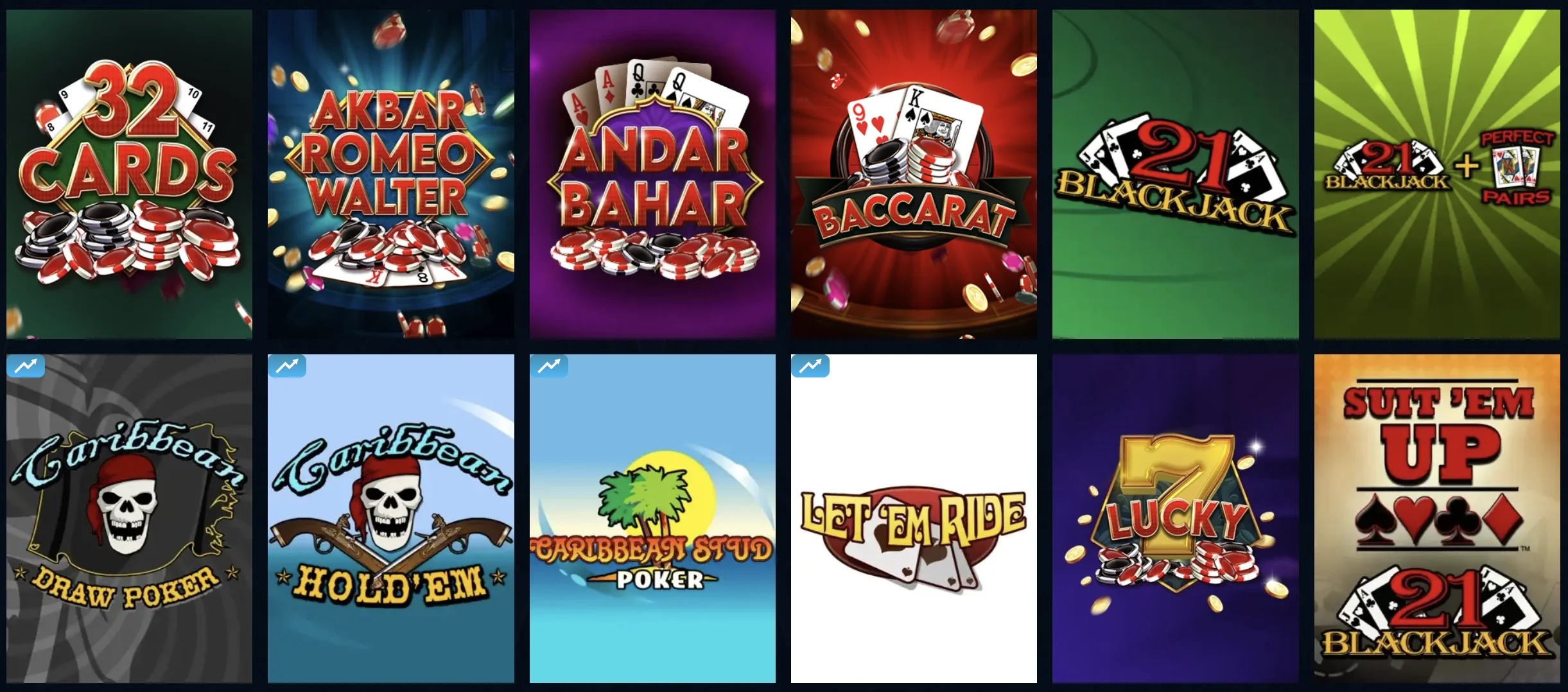 Table games at Limitless Casino